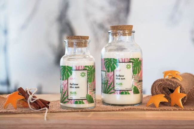 Go Green, sojowa świeczka zapachowa, Follow The Sun, 420g