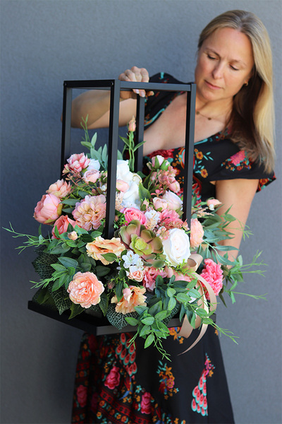 Angelo Garden Pastellina, dekoracja nagrobna z aniołem, wym.59x60cm 