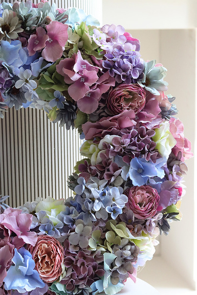  Ilena Romantyczne Hortensje, gęsty wianek na drzwi