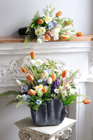 Wera New, bukiet nagrobny we wkładzie do wazonu	