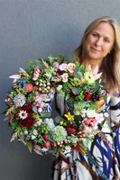 jesienny wianek na drzwi, Kwiatowa Lenisa