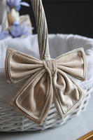 Fioletowa Delikata, dekorowany koszyczek wielkanocny z serwetką