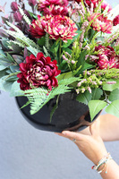 Astry Bordo Love, komplet dekoracji nagrobnych