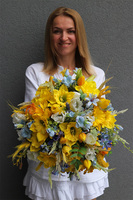 Żółte Żonkile, wiosenny flowerbox	