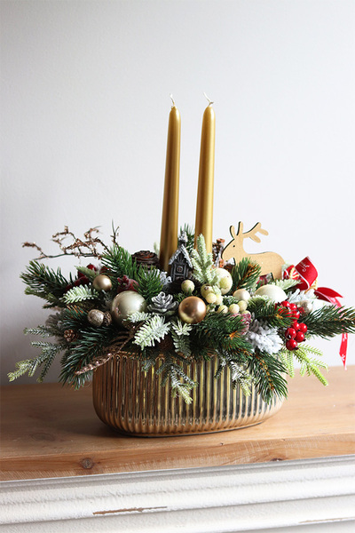 Grefa Red&Gold, stroik świąteczny