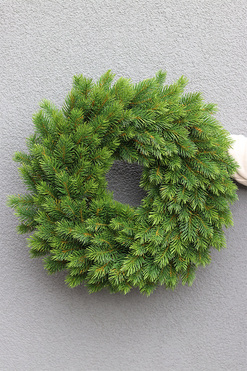 Zielone Święta, iglasty wianek jak żywy, śr.48cm