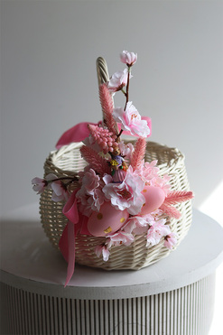 Rosalie, dekorowany koszyczek wielkanocny, wys.25cm