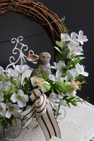 Króliczek w Mirabelkach, wielkanocny wianek dekoracyjny