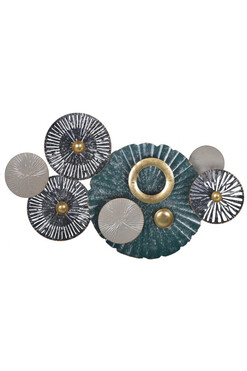 Adel, metalowy decor ścienny, wym.65x38x6cm