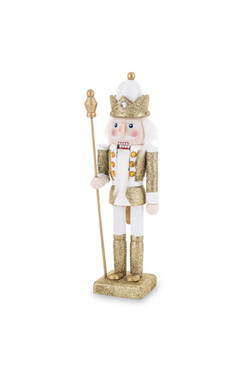 OD RĘKI Rubinstein Silveramo A, figurka bożonarodzeniowa dziadek do orzechów, wys.26cm