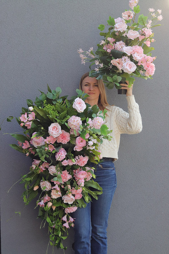 Kalinova Różowa, okazała wiązanka nagrobna