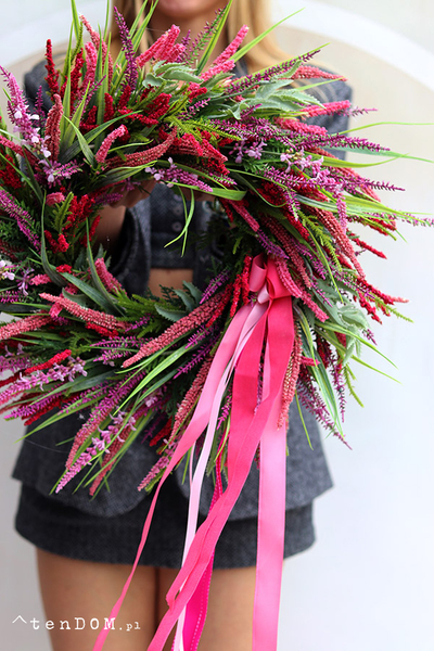 Heather Romance jesienny wianek z wrzosami