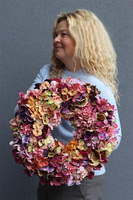 Apperiana, wianek z hortensji na drzwi