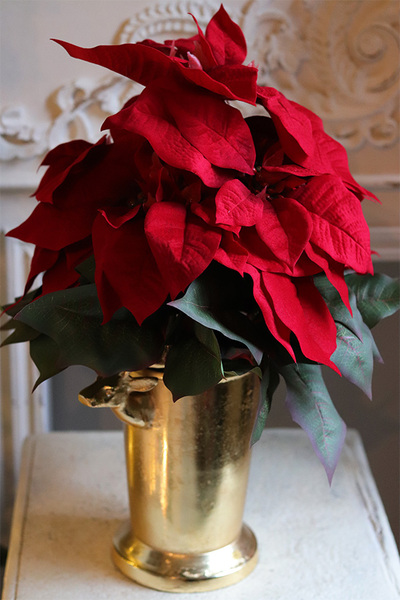 Gwiazda Betlejemska Deluxe Gold, wysokiej jakości sztuczna roślina