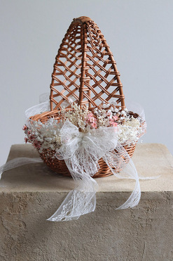 OD RĘKI Audrey, dekorowany koszyczek wielkanocny, wys.22cm 