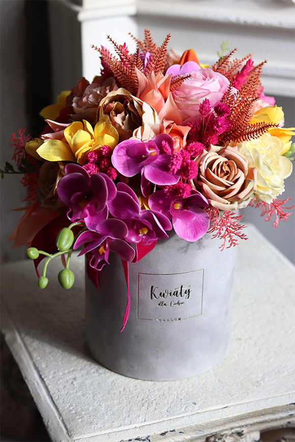 Octavia, welurowy flowerbox