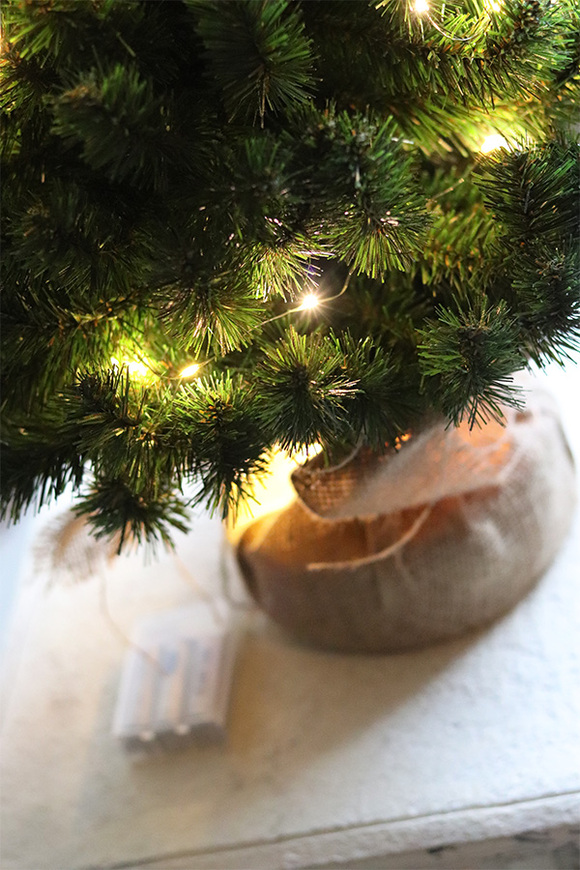 Konika LED, dekoracyjna choinka sztuczna w jucie