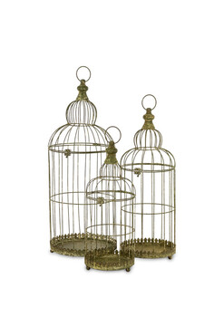 Garden Old Gold, klatka kpl.3szt. wys.71/61/52cm