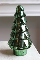 Xmas Vintage, figurka świąteczna choinka szklana	