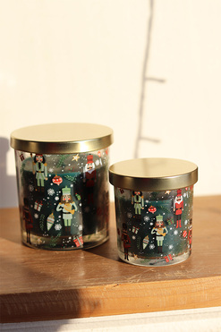 OD RĘKI Xmas Scent, świeca zapachowa w szkle, drzewo sandałowe, 130g