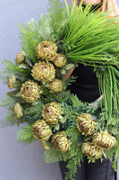 Green Trente 2, wieniec nagrobny z zieloną dekoracją kwiatową