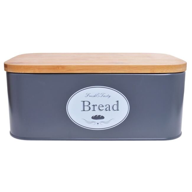 Bread B, chlebak z bambusową pokrywą, wym.42.5x23x12.7cm 