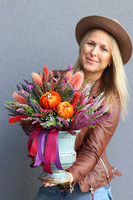 Wrzosy Palazzo, jesienna kompozycja w pucharze