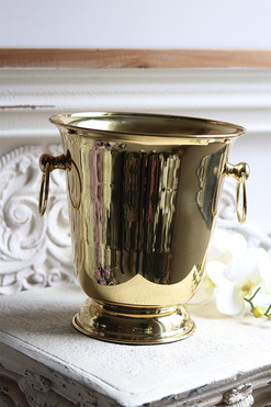 cooler wiaderko na lód, Lux Villa Gold Boris, wym.24x22cm