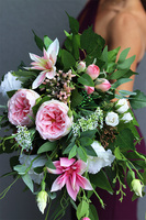 Angelo Garden Pink Subtelina, komplet dekoracji nagrobnych