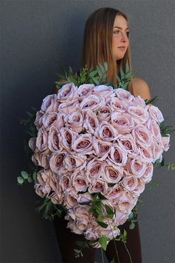 Serce w Zadumie, wiązanka nagrobna, dł.