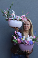 Rabbit Pastel, stroik wielkanocny z zajączkiem