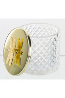 Złota Ważka A, dekoracyjny pojemnik / amfora szklana