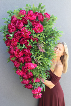 Luiza Deluxe, wiązanka nagrobna, dł.114cm