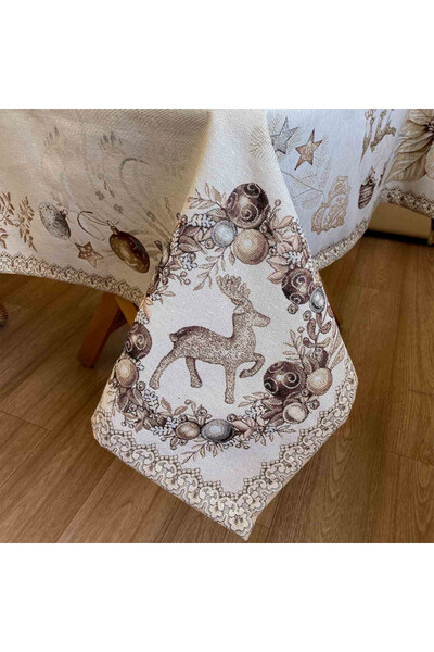 Złote Święta, gobelinowy świąteczny obrus