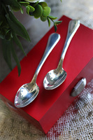 OD RĘKI posrebrzane łyżeczki do herbaty Aplis, komplet 6szt. w ozdobnym pudełku 