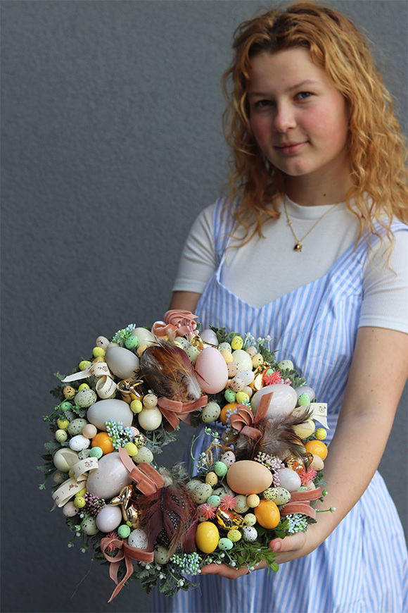 Berrata, wianek wielkanocny stroik