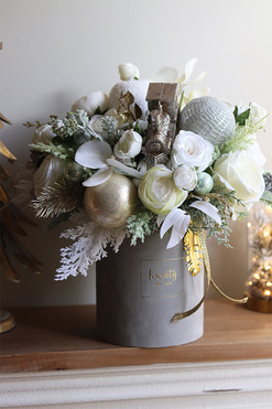 Frozen Time, flowerbox świąteczny, wys.39cm