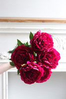 Love Me, bukiet peonii do wazonu, amarant