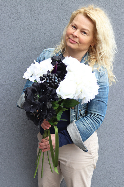 Black&White, elegancki bukiet do wazonu