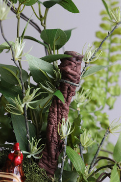 OD RĘKI Wiejska Wiosna, stroik wielkanocny z kurami, wys.50cm