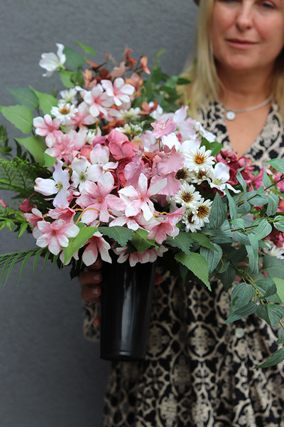 Leodore, komplet dekoracji nagrobnych, bukiet + wiązanka