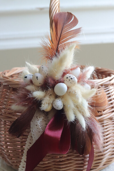 brązowy koszyczek wielkanocny, Naturano