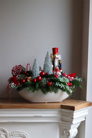 Dziadek do Orzechów New, stroik świąteczny z dziadkiem