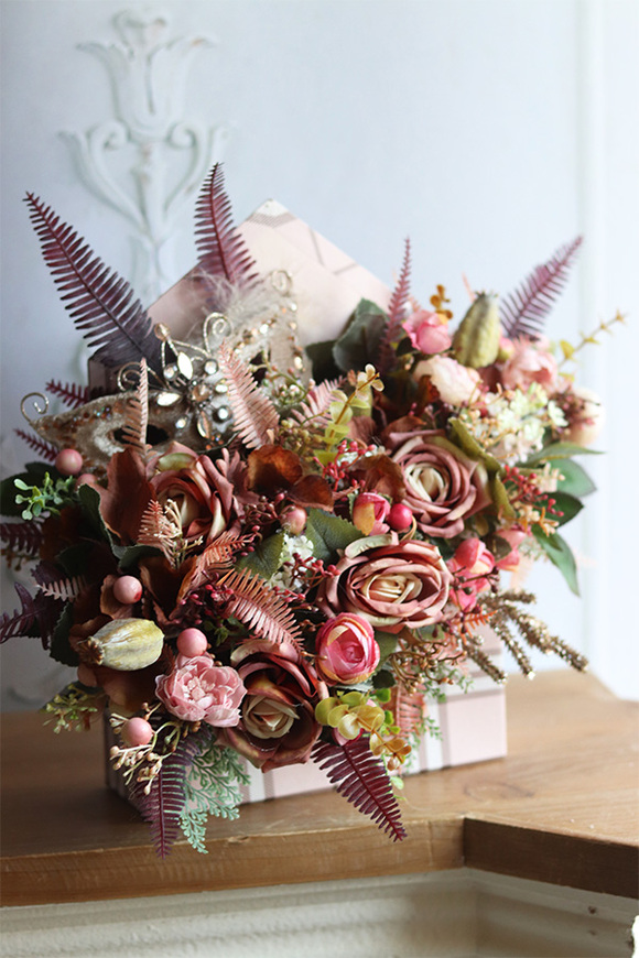 Dzień Babci i Dziadka, Koperto Bravia, flowerbox, wym.30x35cm