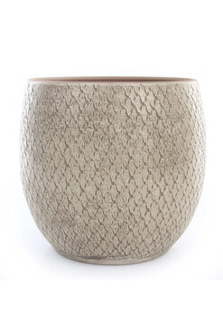 Madeira, okrągła osłonka donica, krem B, wym.23x23cm