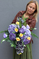 Ricotela, elegancki komplet dekoracji nagrobnych, kompozycja & bukiet