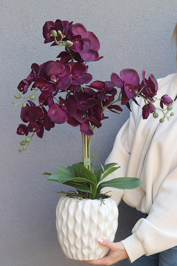 Purple Odyssey, wysokiej jakości sztuczny storczyk