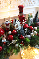 Christmas Estate Laos White, duży stroik świąteczny LED