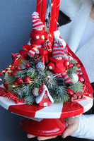 Lollypop Mini, adwentowy stroik LED na paterze