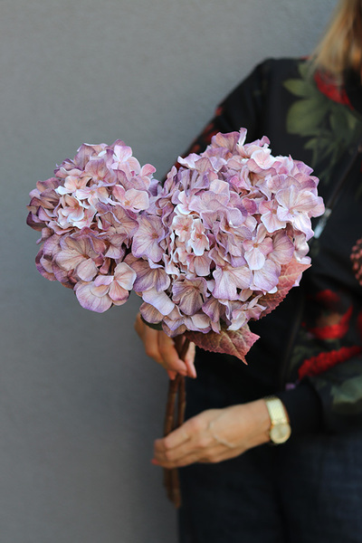 Autumn Hydrangea B, sztuczna hortensja, kpl. 3 gałązki. wym.68cm